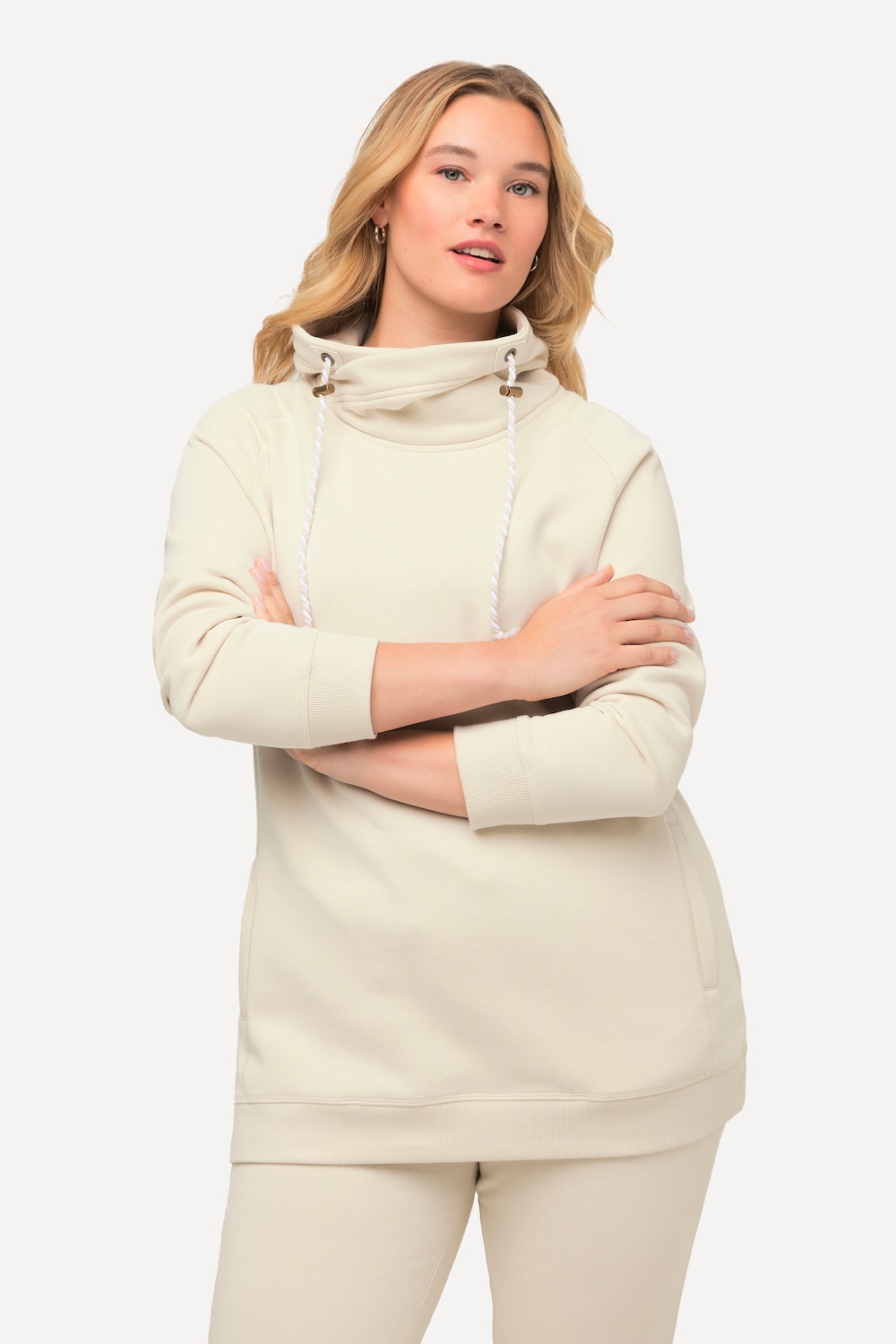 Große Größen Sweatshirt, Damen, gelb, Größe: 62/64, Baumwolle, Ulla Popken