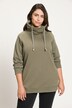 Drawstring Collar Long Sleeve Sweatshirt