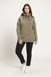 Drawstring Collar Long Sleeve Sweatshirt