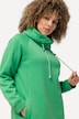 Drawstring Collar Long Sleeve Sweatshirt