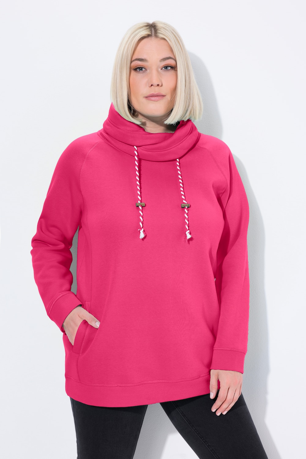 Große Größen Sweatshirt, Damen, rosa, Größe: 66/68, Baumwolle, Ulla Popken