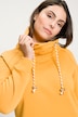 Drawstring Collar Long Sleeve Sweatshirt