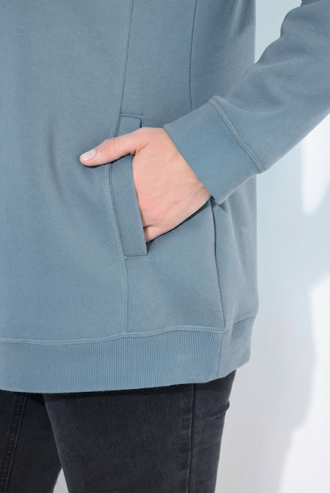 Sweatshirt, weiter Stehkragen, Taschen, Raglan-Langarm