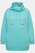 Drawstring Collar Long Sleeve Sweatshirt