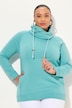 Drawstring Collar Long Sleeve Sweatshirt