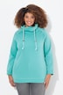 Drawstring Collar Long Sleeve Sweatshirt
