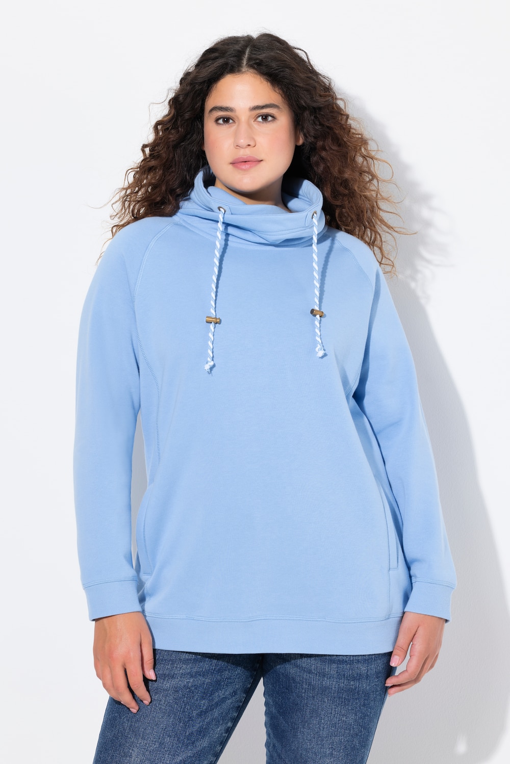 Große Größen Sweatshirt, Damen, blau, Größe: 58/60, Baumwolle, Ulla Popken