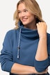 Sweatshirt, wijde opstaande kraag, zakken, lange raglanmouw