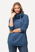 Sweatshirt, wijde opstaande kraag, zakken, lange raglanmouw