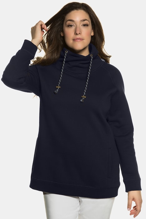 Drawstring Collar Long Sleeve Sweatshirt | all Sweatshirts | Sweatshirts
