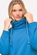 Drawstring Collar Long Sleeve Sweatshirt