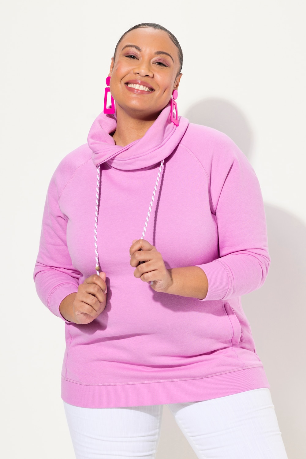 Große Größen Sweatshirt, Damen, rosa, Größe: 54/56, Baumwolle, Ulla Popken