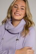 Drawstring Collar Long Sleeve Sweatshirt
