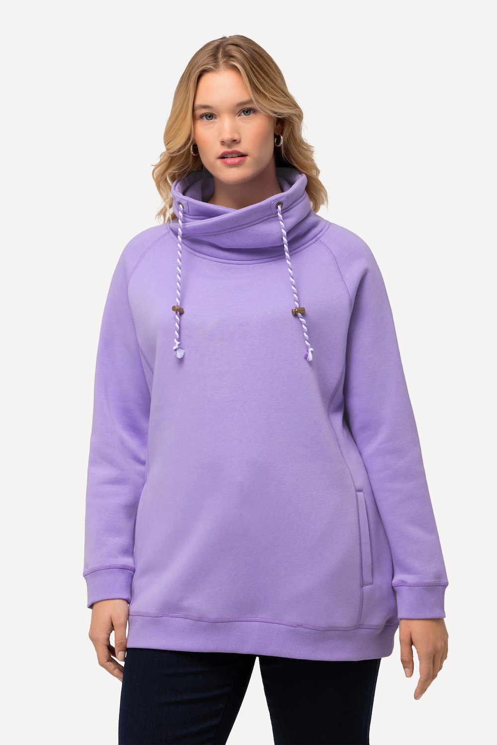 Große Größen Sweatshirt, Damen, lila, Größe: 62/64, Baumwolle, Ulla Popken