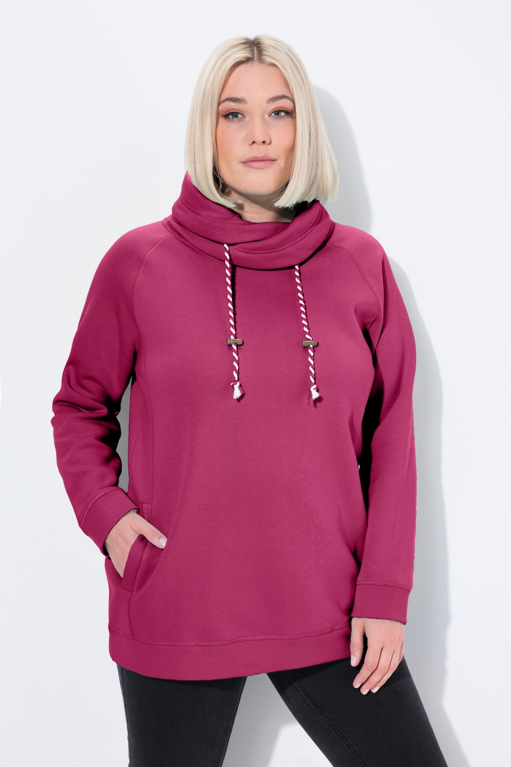 Große Größen Sweatshirt, Damen, rosa, Größe: 66/68, Baumwolle, Ulla Popken