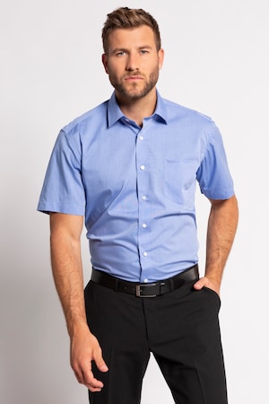 Duże rozmiary Koszula z krótkim rękawem, mężczyzna, błękitna, rozmiar: 7XL, bawełna, JP1880