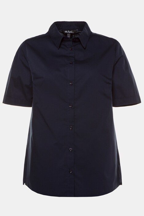 Blouse, overhemdkraag, zijsplitten