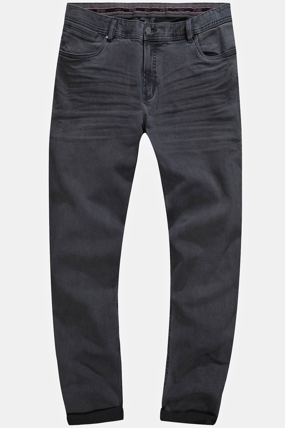 Grote Maten Jeans, Heren, grijs, Maat: 34, Katoen, JP1880