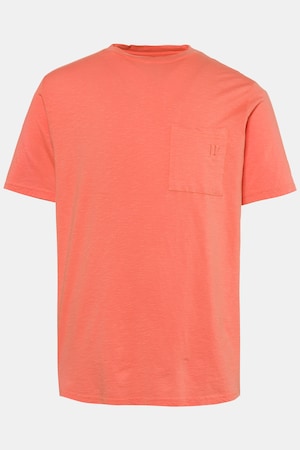 Duże rozmiary T-shirt, mężczyzna, jasny pomarańczowy, rozmiar: XL, bawełna, JP1880