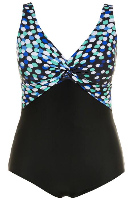 Ocean Dot Twist Lined Swimsuit