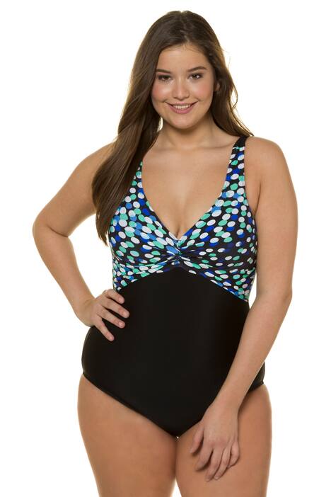 Ocean Dot Twist Lined Swimsuit