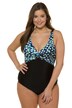 Ocean Dot Twist Lined Swimsuit