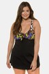 Mix Animal Top Print Skirted Swimsuit