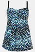 Ocean Dot Print Skirted Lined Swimsuit