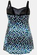 Ocean Dot Print Skirted Lined Swimsuit