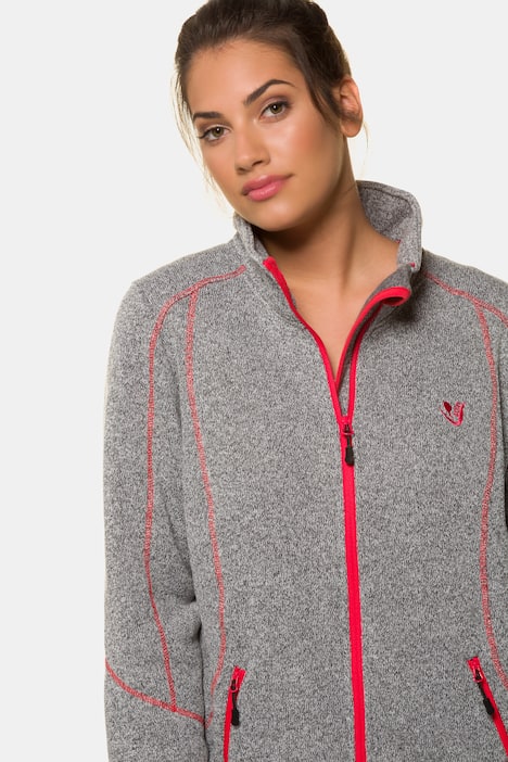 sweater knit fleece jacket