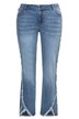 Frayed Fringe 5-Pocket Stretch Jeans