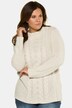 Pullover, Zopfmuster, kuschelweich, Rippbündchen