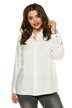 Textured Hidden Placket Long Sleeve Blouse
