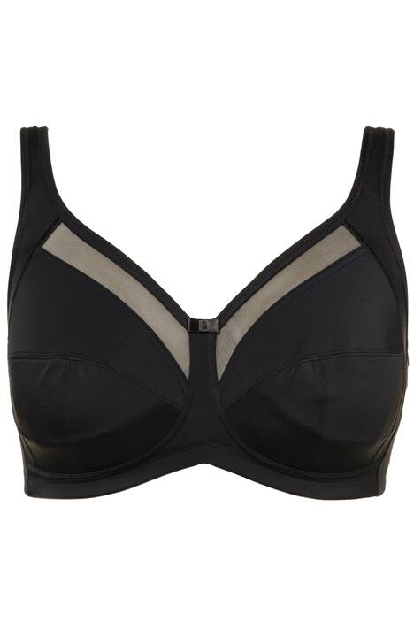 Odlehčující podprsenka Kelly, síťované okraje, bez kostic, do velikosti košíčku H