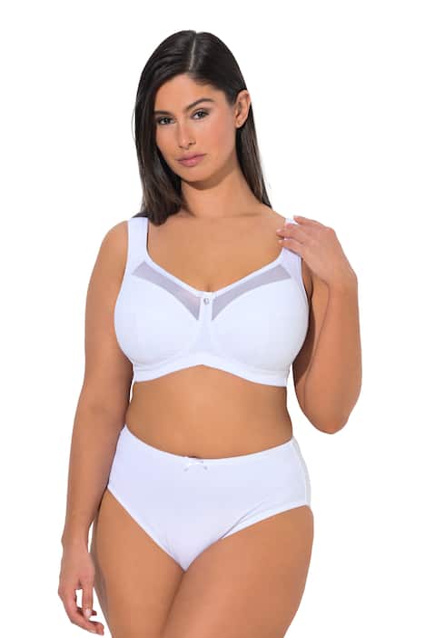 Odlehčující podprsenka Kelly, síťované okraje, bez kostic, do velikosti košíčku H