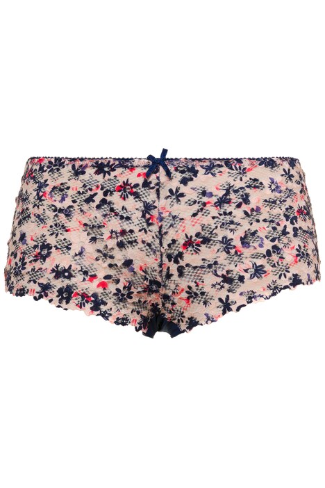 Floral Print Lace Boy Leg Hipster Panties