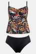 African Butterfly Print Lined Tankini Set
