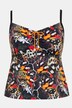 African Butterfly Print Lined Tankini Set
