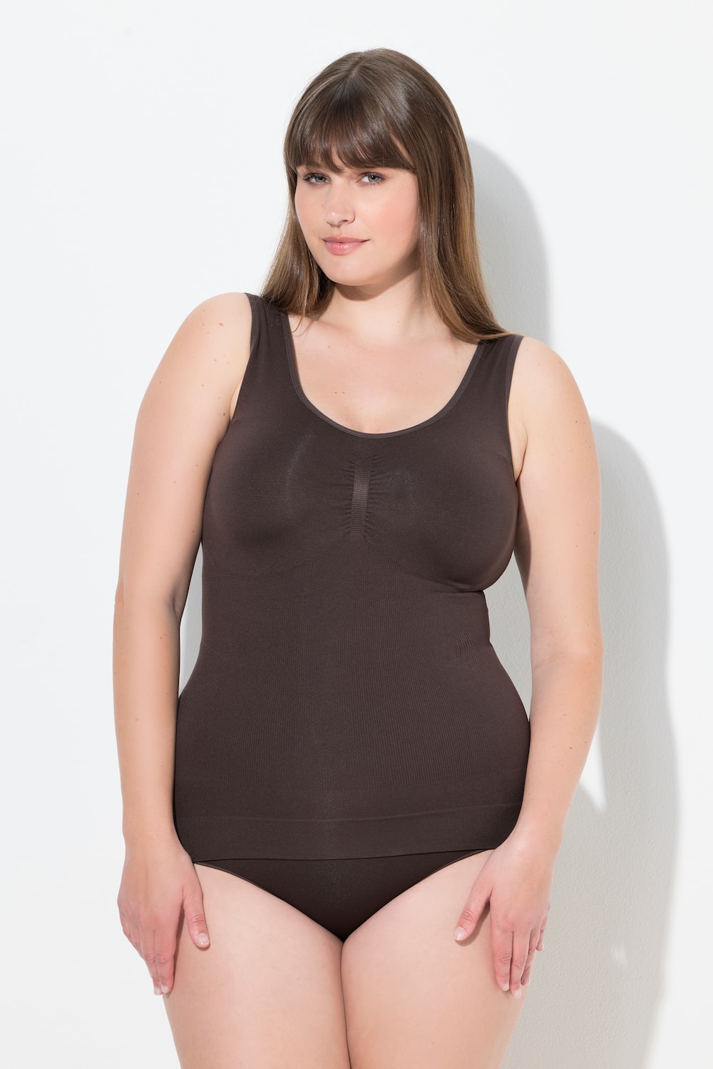 Große Größen Shaping-Top, Damen, braun, Größe: 54/56, Synthetische Fasern, Ulla Popken