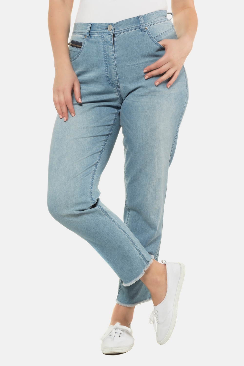 Grote Maten jeans, Dames, blauw, Maat: 54, Katoen/Polyester, Ulla Popken