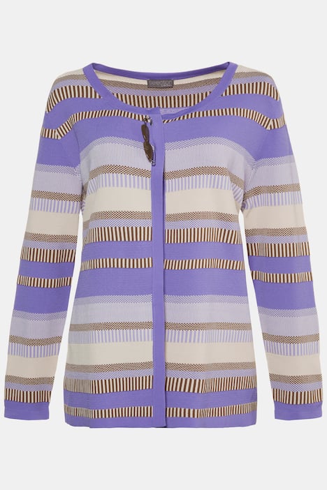 Cardigan, Musterstreifen, Ziernadel, selection