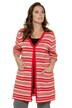 Button Stripe V-Neck Long Sleeve Cardigan Sweater