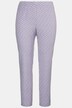 Geometric Print Flat Front Stretch Slim Leg Pants