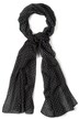 Black White Print Extra Long Scarf