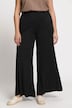 Marlene-broek Mary, wijde pijpen, elastische tailleband, ribjersey