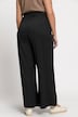 Marlene-broek Mary, wijde pijpen, elastische tailleband, ribjersey