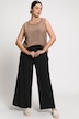 Marlene-broek Mary, wijde pijpen, elastische tailleband, ribjersey
