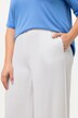 Spodnie model Marlene Mary, szeroka nogawka, elastyczny pas, dżersej prążkowany