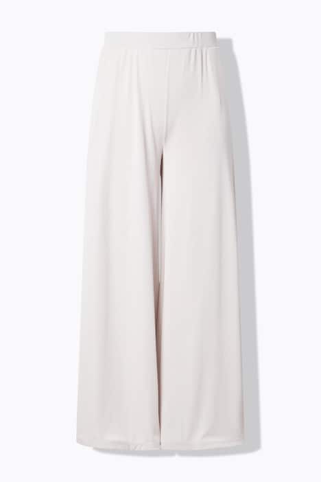 Marlenehose, gerades Bein, Elastikbund, Rippjersey