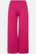 Spodnie model Marlene Mary, szeroka nogawka, elastyczny pas, dżersej prążkowany